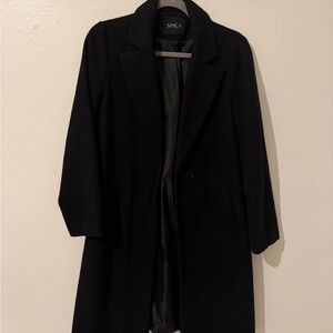 Women's Black long pea Coat